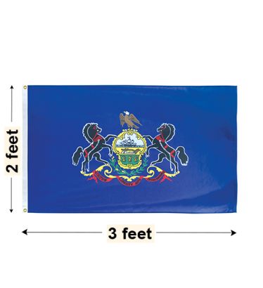 2'x3' Pennsylvania Nylon Outdoor Flag